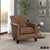 Raya Leather Upholstered Accent Chair