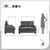 Darwan Fabric Upholstered Living Room Loveseat