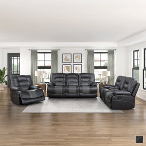 Emory 3-Piece Manual Reclining Living Room Sofa Set