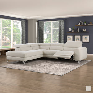 Sheffield 2-Piece Power Reclining Sectional Sofa with Left Chaise
