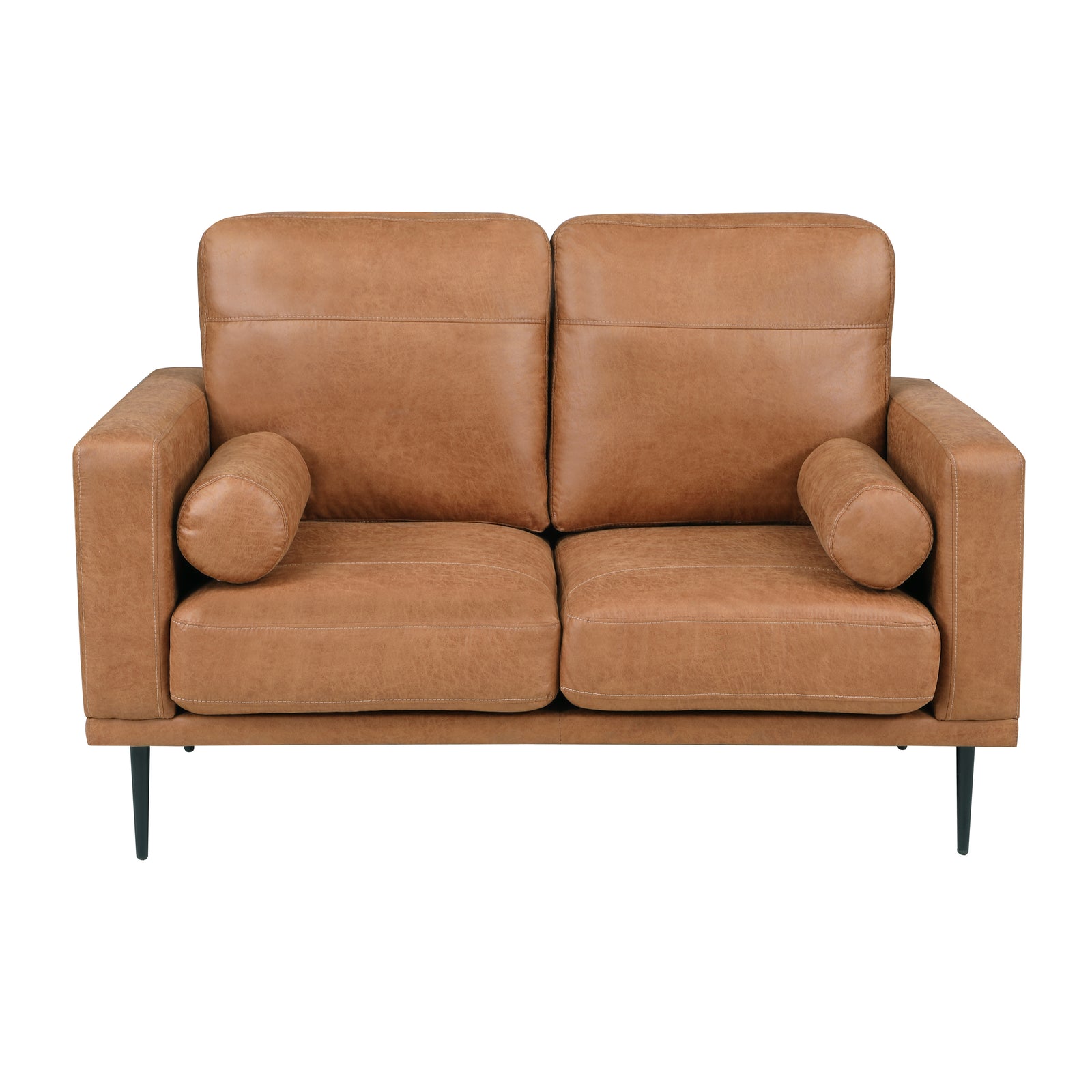 Antler Polished Microfiber Living Room Loveseat