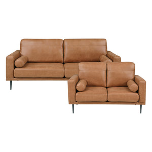Antler 2-Piece Polished Microfiber Living Room Sofa Set