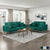 Valleton 2-Piece Velvet Living Room Sofa Set
