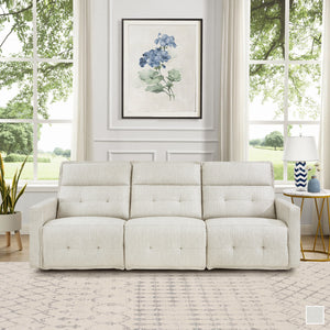 Autrey Fabric Power Double Reclining Sofa