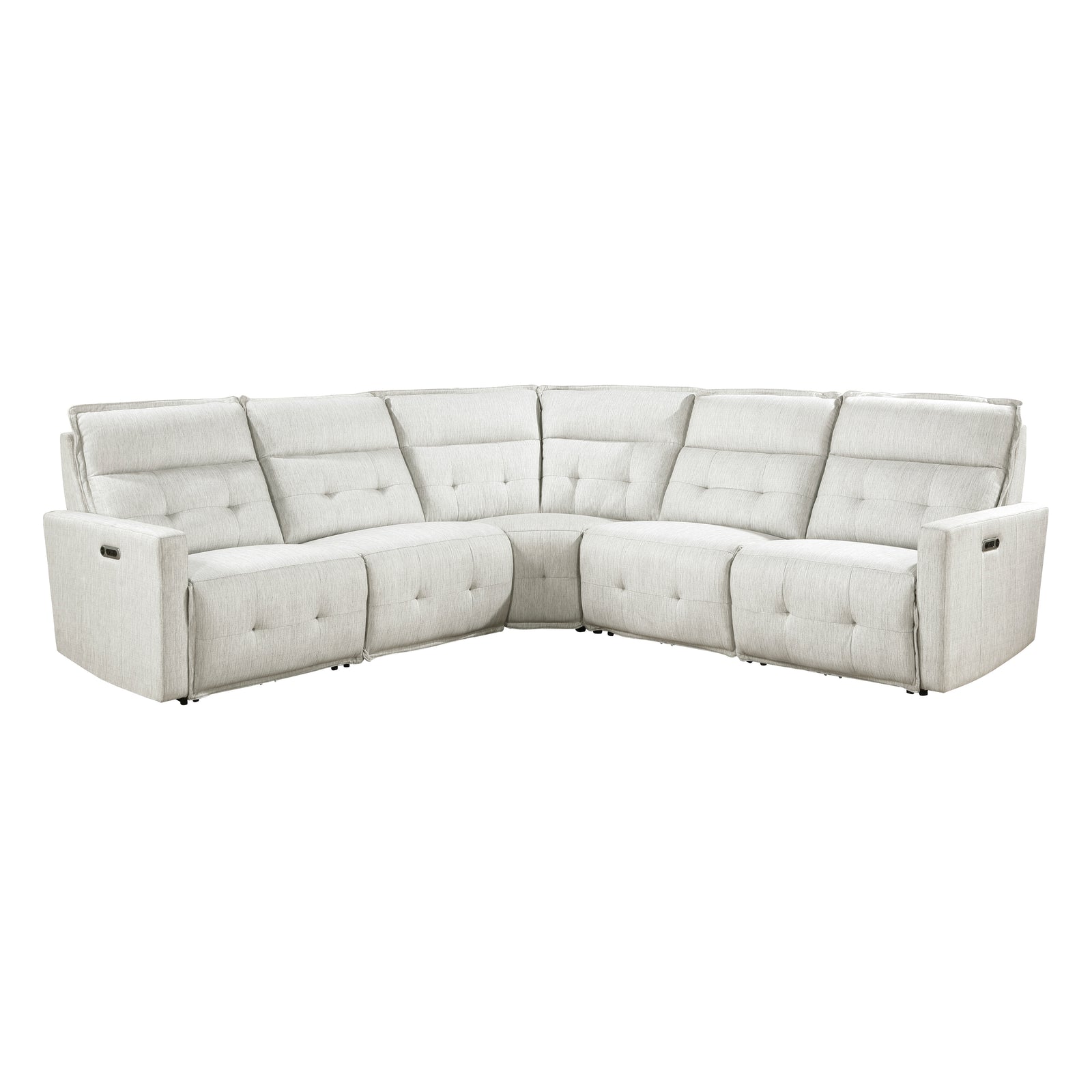 Autrey 5-Piece Fabric Modular Power Reclining Sectional