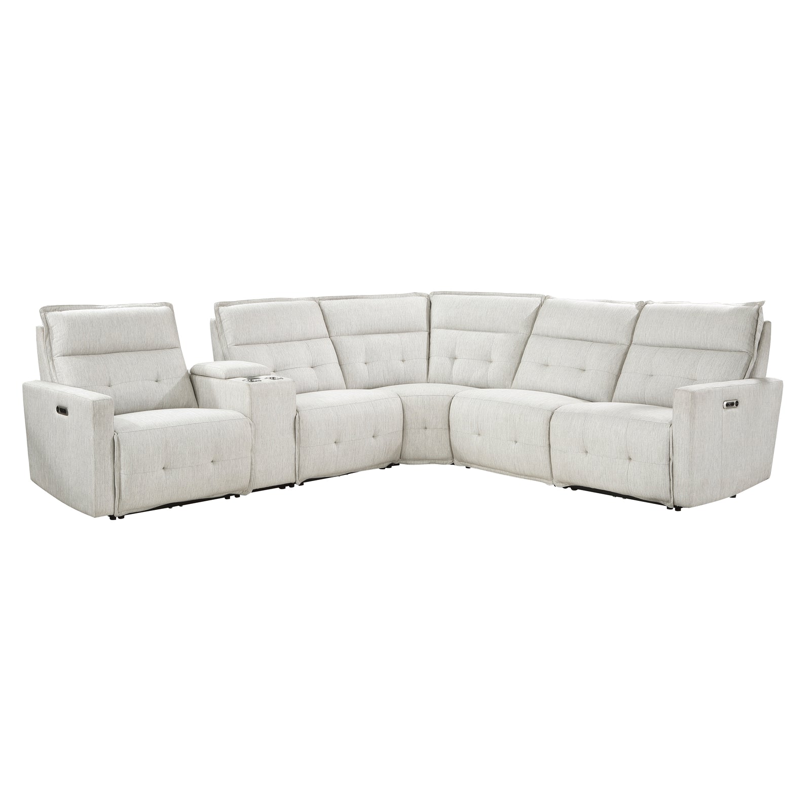 Autrey 6-Piece Fabric Modular Power Reclining Sectional