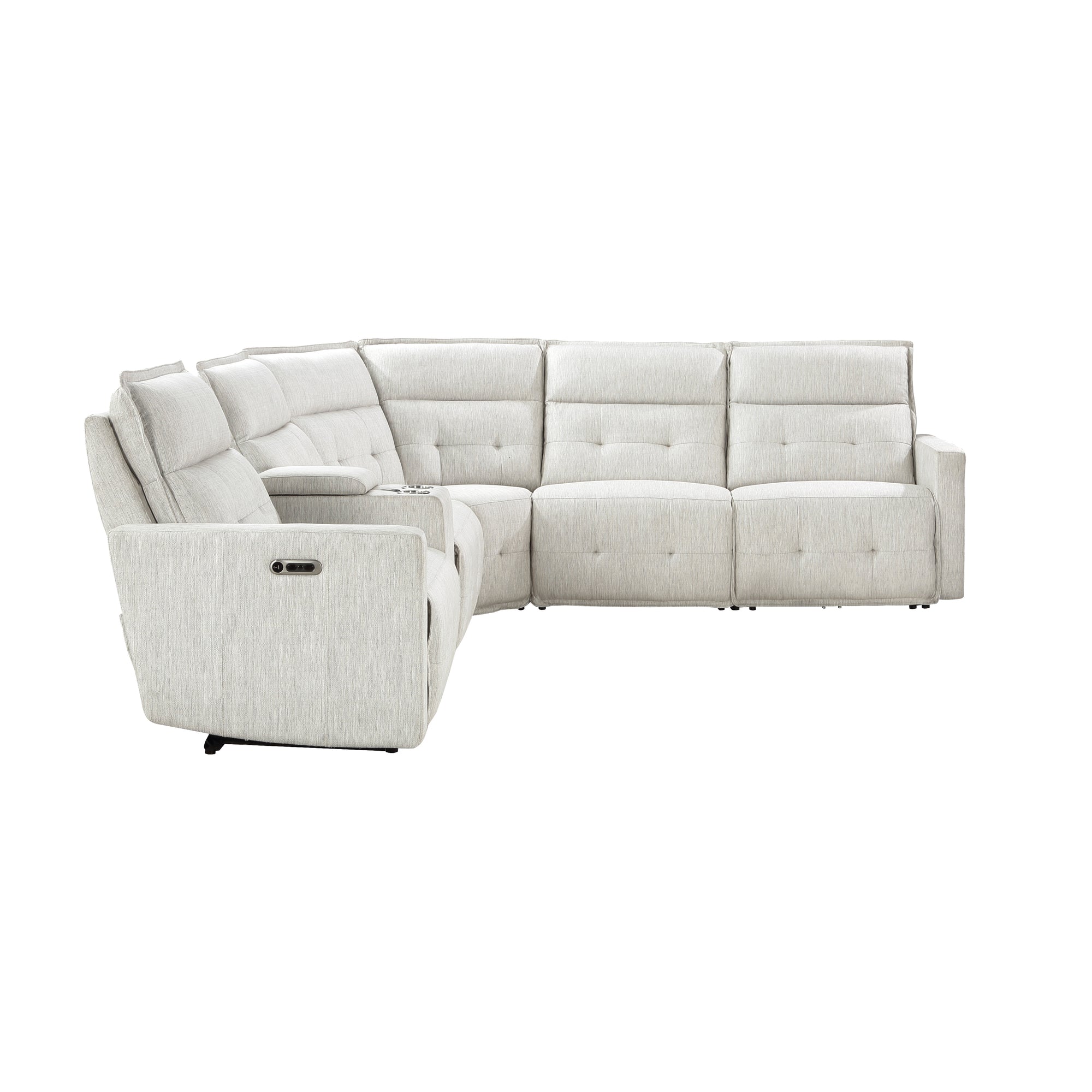 Autrey 6-Piece Fabric Modular Power Reclining Sectional