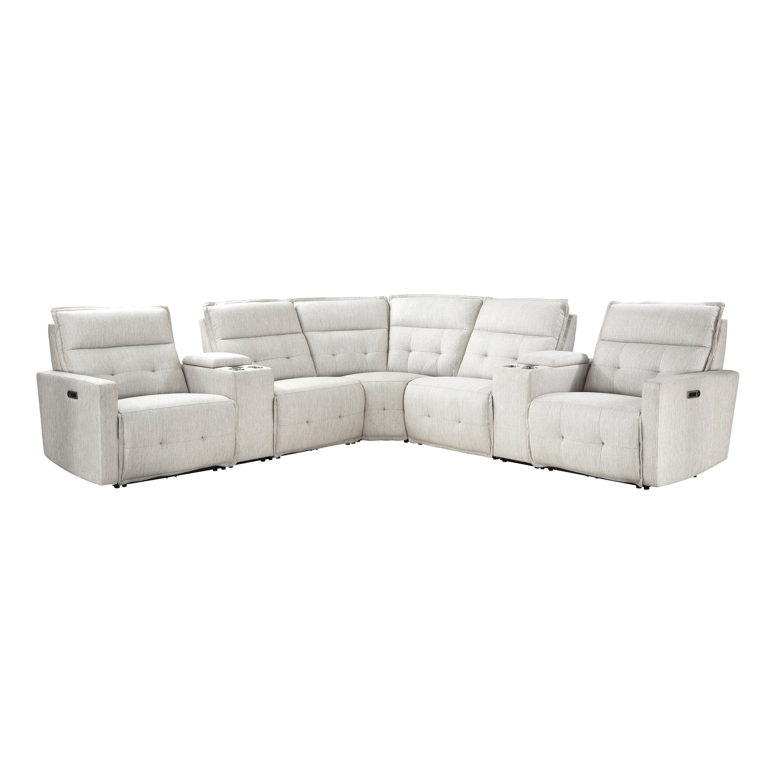 Autrey 7-Piece Fabric Modular Power Reclining Sectional