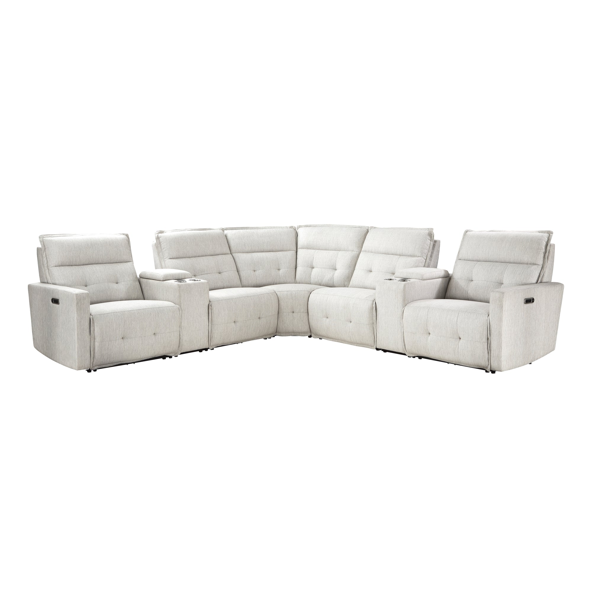 Autrey 7-Piece Fabric Modular Power Reclining Sectional