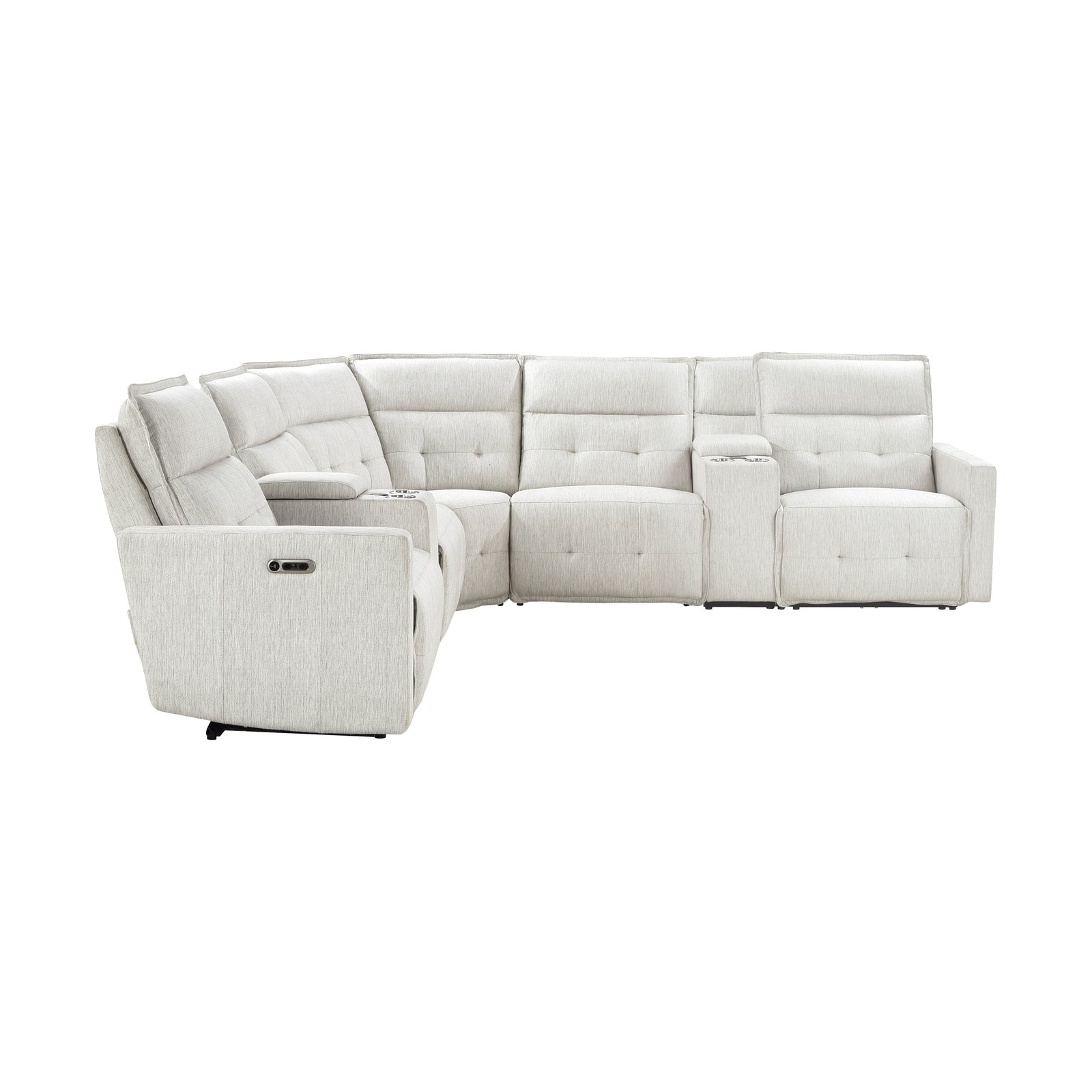 Autrey 7-Piece Fabric Modular Power Reclining Sectional