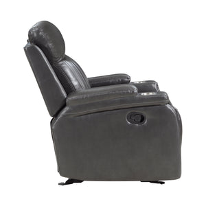 Nemesia Faux Leather Manual Glider Reclining Chair