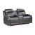 Nemesia Faux Leather Manual Double Reclining Loveseat