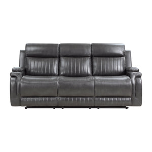 Nemesia 2-Piece Faux Leather Manual Reclining Sofa Set