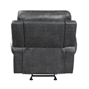 Chesky Breathable Faux Leather Manual Glider Reclining Chair
