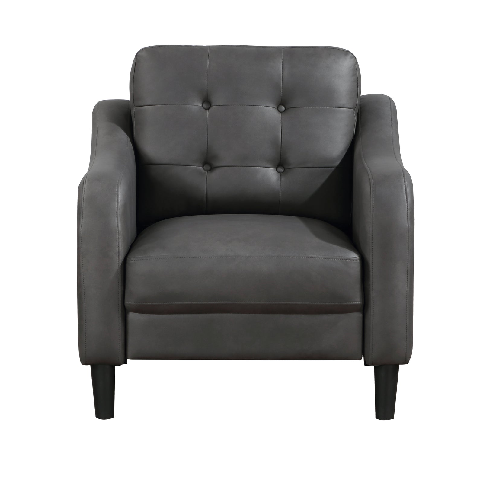 Reagan Polished Microfiber Living Room Chair