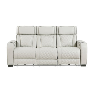 Luminate 2-Piece Faux Leather Living Room Sofa Set