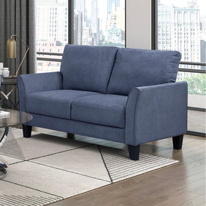 Felix Textured Fabric Living Room Loveseat