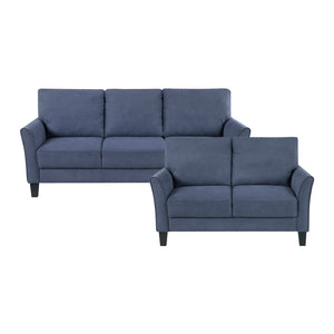 Felix 2-Piece Textured Fabric Living Room Sofa Set