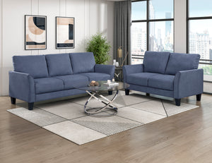 Felix 2-Piece Textured Fabric Living Room Sofa Set