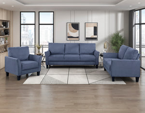 Felix 3-Piece Textured Fabric Living Room Sofa Set