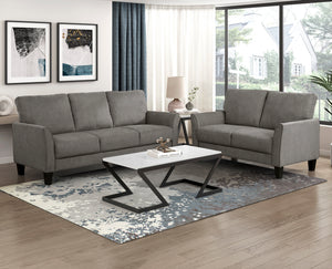 Felix 2-Piece Textured Fabric Living Room Sofa Set