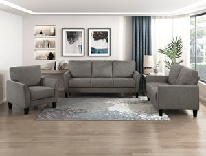 Felix 3-Piece Textured Fabric Living Room Sofa Set