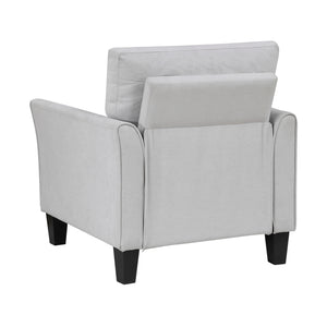 Felix 3-Piece Textured Fabric Living Room Sofa Set