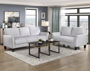 Felix 2-Piece Textured Fabric Living Room Sofa Set
