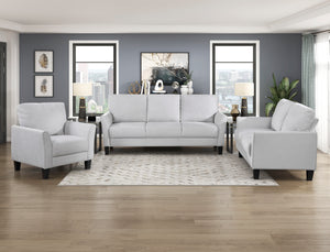 Felix 3-Piece Textured Fabric Living Room Sofa Set