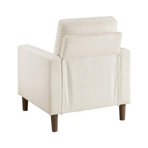 Caspian 3-Piece Corduroy Fabric Living Room Sofa Set