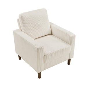 Caspian Corduroy Fabric Living Room Chair