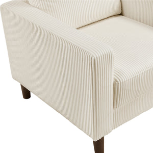 Caspian Corduroy Fabric Living Room Chair