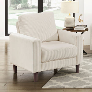 Caspian Corduroy Fabric Living Room Chair