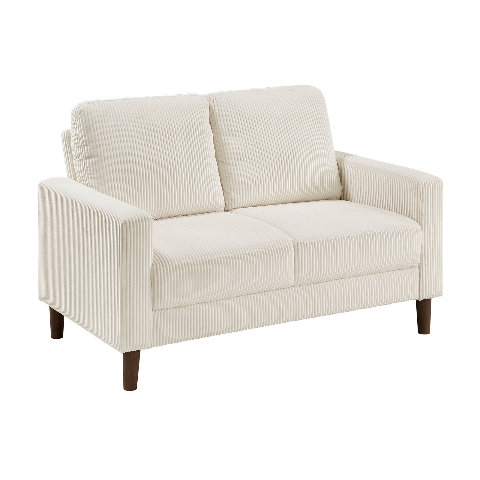 Caspian 2-Piece Corduroy Fabric Living Room Sofa Set