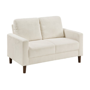Caspian 3-Piece Corduroy Fabric Living Room Sofa Set