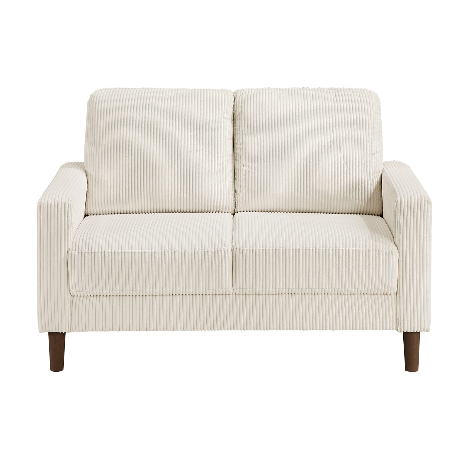 Caspian Corduroy Fabric Living Room Loveseat