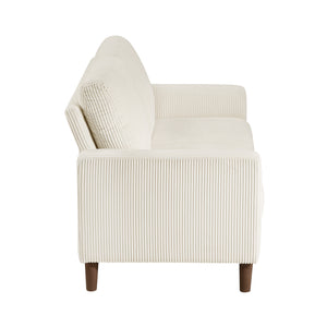 Caspian 2-Piece Corduroy Fabric Living Room Sofa Set