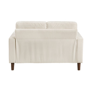 Caspian 3-Piece Corduroy Fabric Living Room Sofa Set