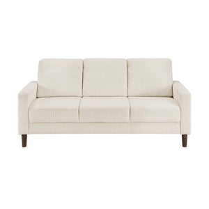 Caspian 2-Piece Corduroy Fabric Living Room Sofa Set