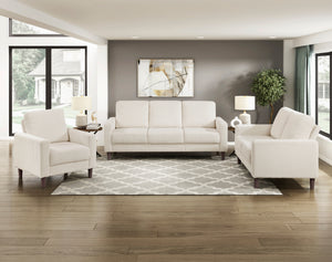 Caspian 3-Piece Corduroy Fabric Living Room Sofa Set
