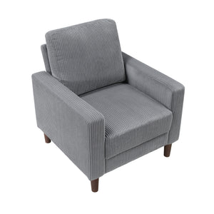 Caspian Corduroy Fabric Living Room Chair