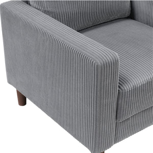 Caspian Corduroy Fabric Living Room Chair