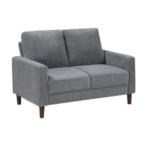 Caspian 2-Piece Corduroy Fabric Living Room Sofa Set