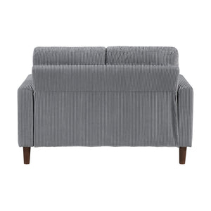 Caspian 2-Piece Corduroy Fabric Living Room Sofa Set
