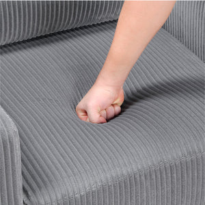 Caspian 2-Piece Corduroy Fabric Living Room Sofa Set