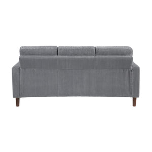 Caspian 2-Piece Corduroy Fabric Living Room Sofa Set