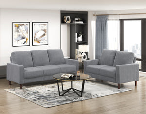 Caspian 2-Piece Corduroy Fabric Living Room Sofa Set