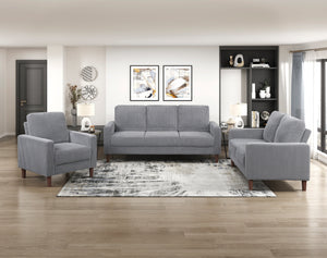 Caspian 3-Piece Corduroy Fabric Living Room Sofa Set