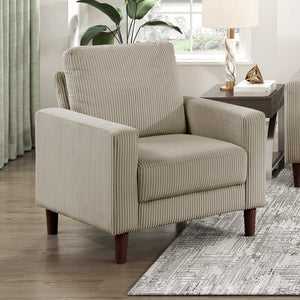 Caspian Corduroy Fabric Living Room Chair