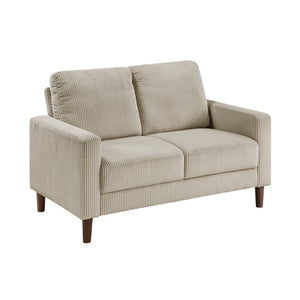 Caspian 2-Piece Corduroy Fabric Living Room Sofa Set